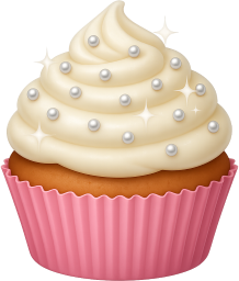 White_cupcake emote for Discord
