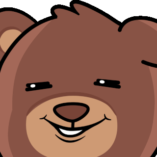 grinmemebearish emote for Discord