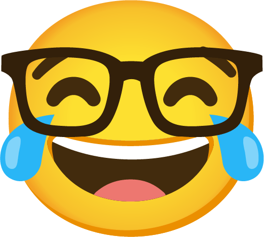 nerdlaughing emote for Discord