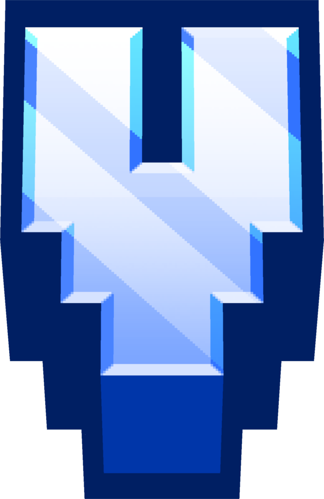 minecraft_blue_V emote for Discord