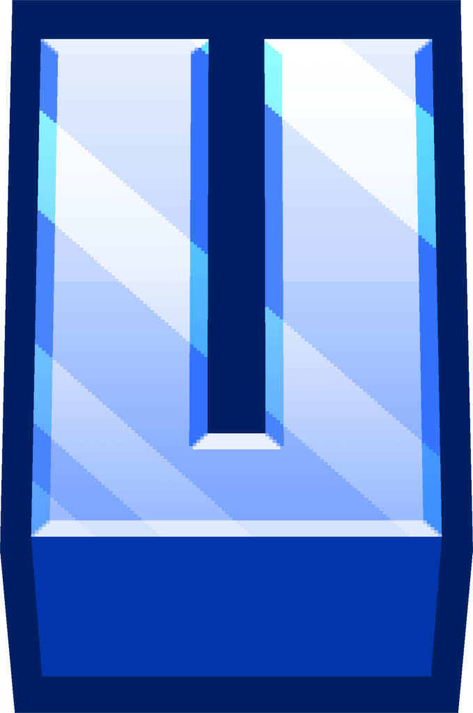minecraft_blue_U emote for Discord