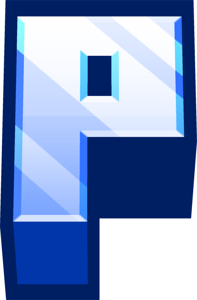 minecraft_blue_P emote for Discord