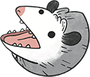 PossumScream emote for Discord