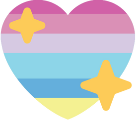 genderflux_shiny_heart_flag emote for Discord