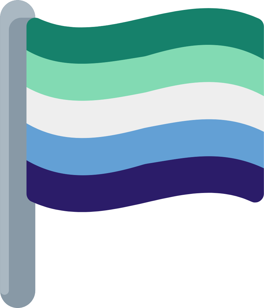 gay_man_flagpole emote for Discord
