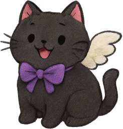 Blackangelkitten emote for Discord