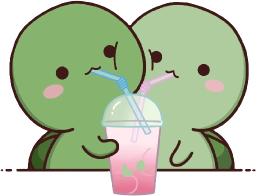 Cute_couple_drinking emote for Discord