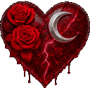 Redgothheartgif emote for Discord