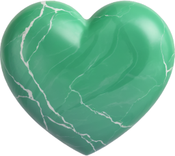 Green_marble_heart emote for Discord