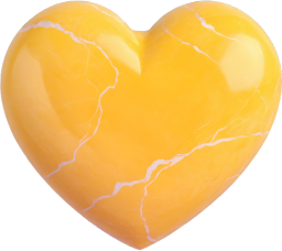 Yellow_marble_heart emote for Discord