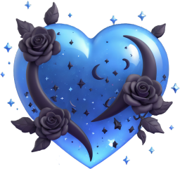 Blueblackheart emote for Discord