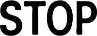 Stop_black_text emote for Discord