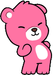 yess_pink_Bearish emote for Discord