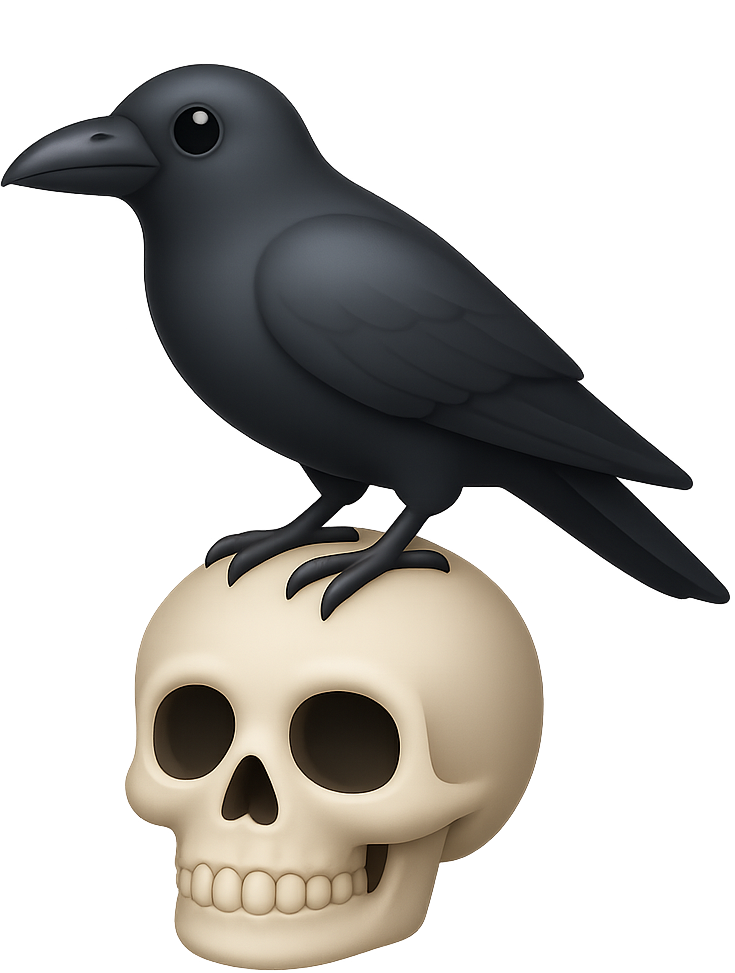 Crow_On_Skull emote for Discord