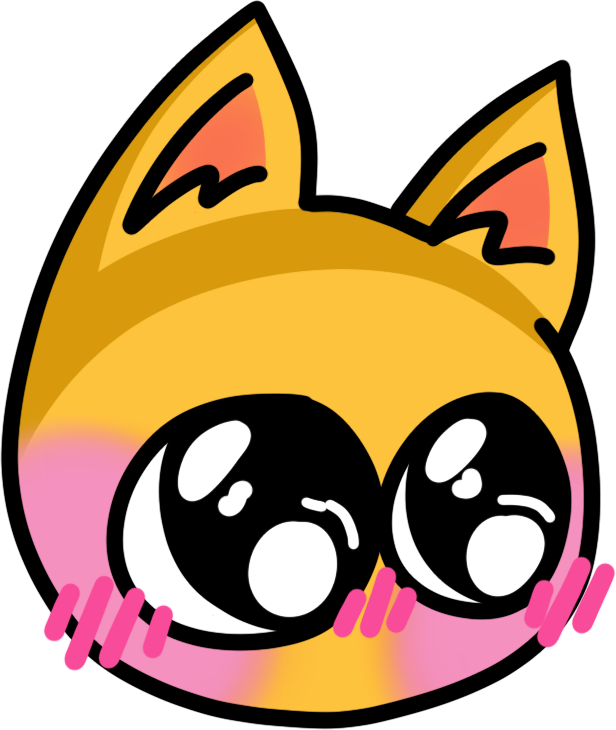 Cat_blush emote for Discord