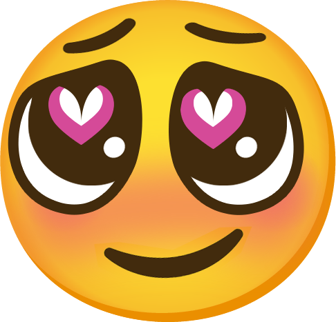 blushing_inlove_hearteyes emote for Discord