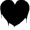 BlackDripHeart2 emote for Discord