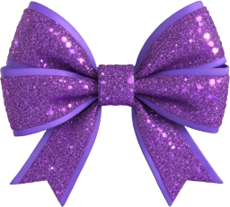 Purple_sparkly_bow emote for Discord