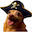 PirateDog emote for Discord