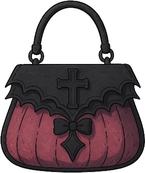 Blackpinkgothpurse2 emote for Discord