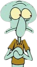 scaredsquidward emote for Discord