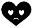 Blacksadheart emote for Discord