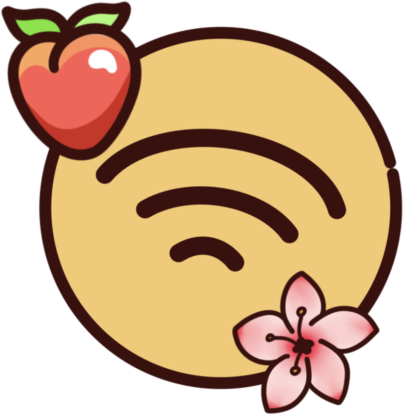 SpotifyPeach emote for Discord