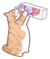 Orangecatdrinkingmilk emote for Discord