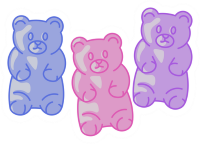 Colorful_gummybears emote for Discord