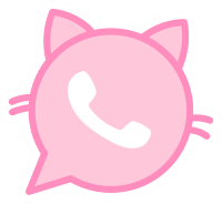 Pink_whatsapp_catlogo emote for Discord