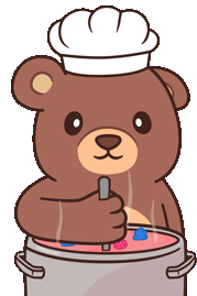 cookingbearish emote for Discord