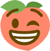 peach_wink emote for Discord