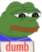 pepedumb emote for Discord