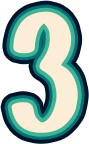 Number_3_Three emote for Discord