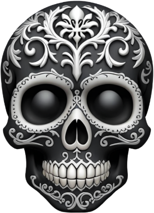 Goth_skull emote for Discord