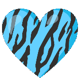 Blacklightblueheartgif emote for Discord