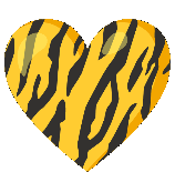 Yellowblackheartgif emote for Discord