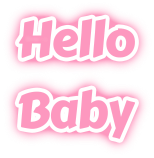 Hello_baby_text emote for Discord