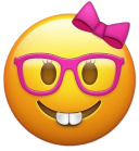 Nerdgirlemoji emote for Discord