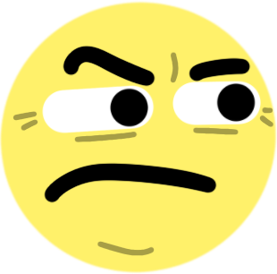 annoyed static emote