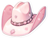 Cutepinkcowboyhat emote for Discord