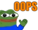 pepeoops emote for Discord