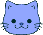 Cutecatemoji_blue emote for Discord
