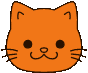 Cutecatemoji_orange emote for Discord