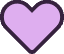 Lightpurpleheartgif emote for Discord