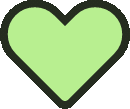 Lightgreenheartgif emote for Discord