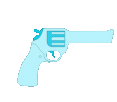 Lightblueheartgun emote for Discord