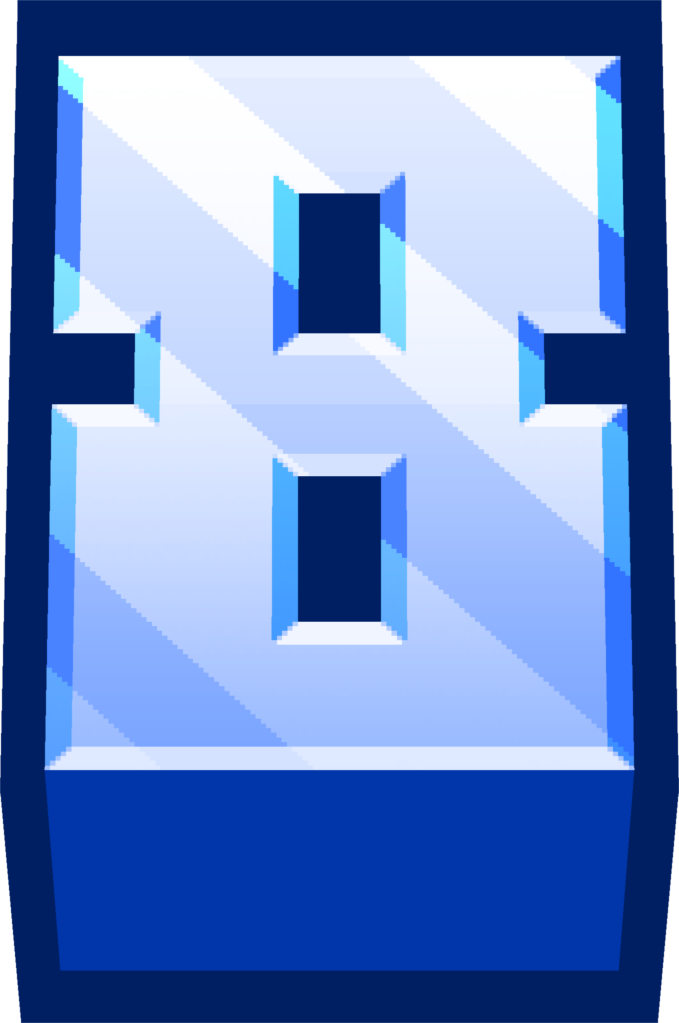 minecraft_blue_8 emote for Discord
