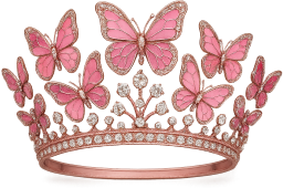 Pink_butterfly_crown emote for Discord