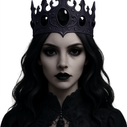 Goth_princess emote for Discord